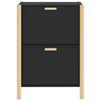Scarpiera Nera 57,5x33x80 cm in Legno Multistrato