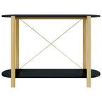 Tavolino Consolle Nero 110x38x75 cm in Legno Multistrato