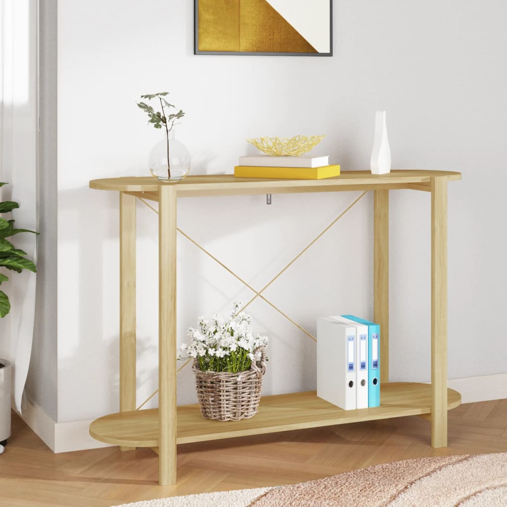 Tavolino Consolle 110x38x75 cm in Legno Multistrato