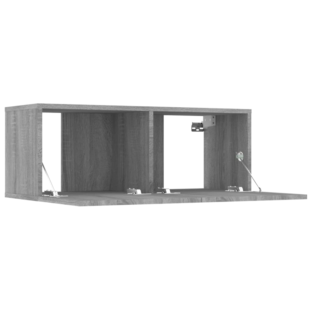 Mobili TV 4 pz Grigi Sonoma 80x30x30 cm in Legno Multistrato