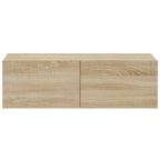 Mobili Porta TV a Parete 4 pz Rovere Sonoma 100x30x30 cm
