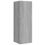 Set di Mobili Porta TV 4 pz Grigio Sonoma in Legno Multistrato