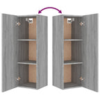 Set di Mobili Porta TV 4 pz Grigio Sonoma in Legno Multistrato