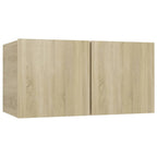 Set di Mobili Porta TV 4 pz Rovere Sonoma in Legno Multistrato