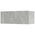 Set di Mobili Porta TV 5 pz Grigio Cemento in Legno Multistrato