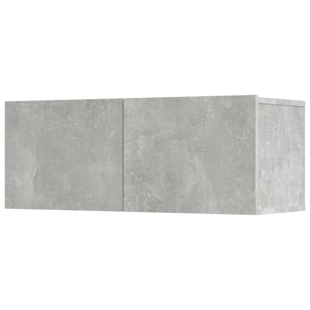 Set di Mobili Porta TV 5 pz Grigio Cemento in Legno Multistrato