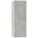 Set di Mobili Porta TV 5 pz Grigio Cemento in Legno Multistrato