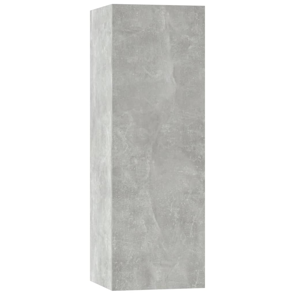 Set di Mobili Porta TV 5 pz Grigio Cemento in Legno Multistrato