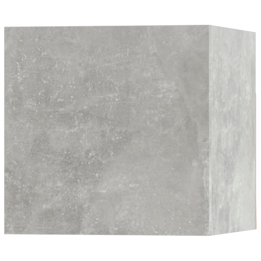 Set di Mobili Porta TV 5 pz Grigio Cemento in Legno Multistrato