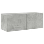 Set di Mobili Porta TV 7 pz Grigio Cemento in Legno Multistrato