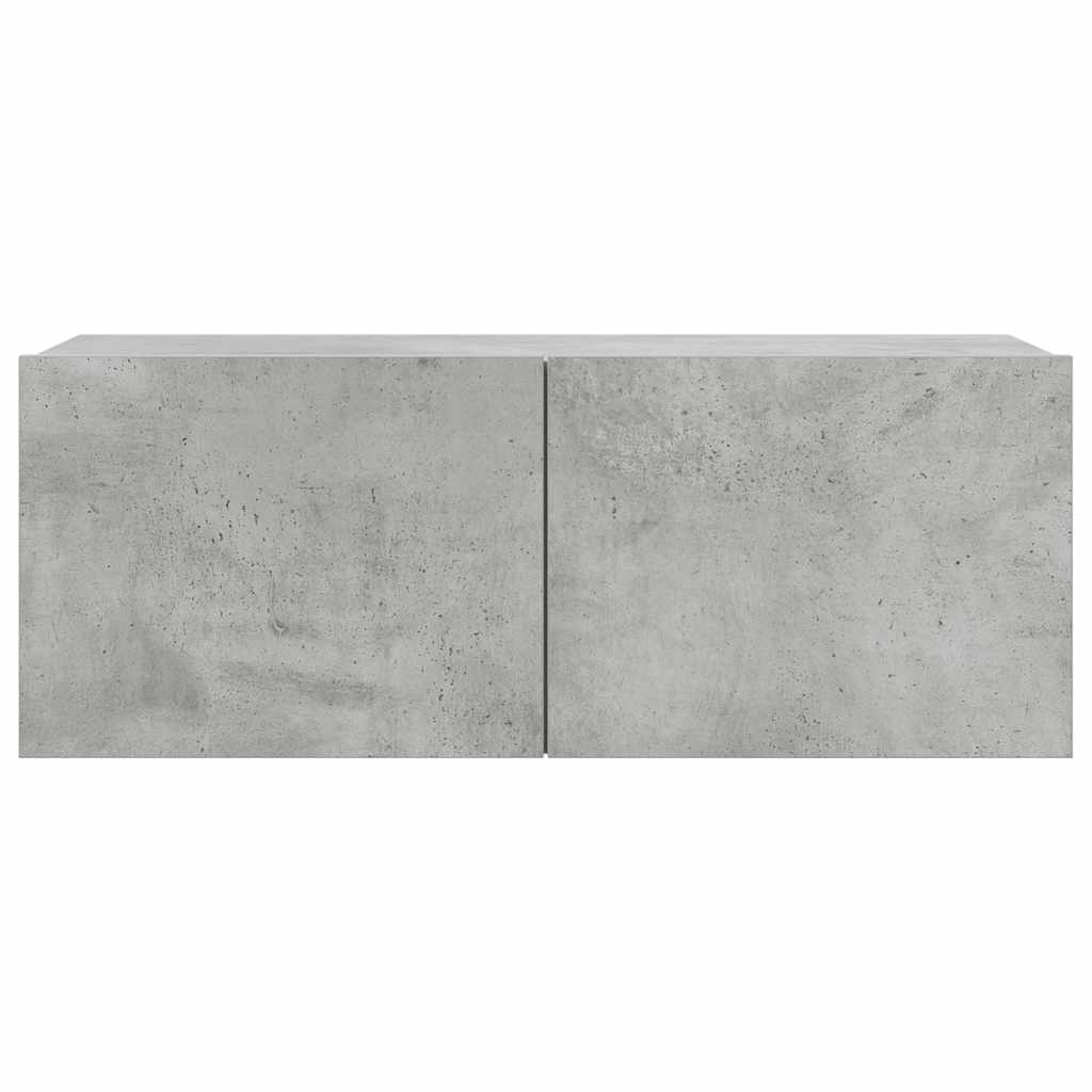 Set di Mobili Porta TV 7 pz Grigio Cemento in Legno Multistrato