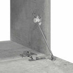 Set di Mobili Porta TV 4 pz Grigio Cemento in Legno Multistrato