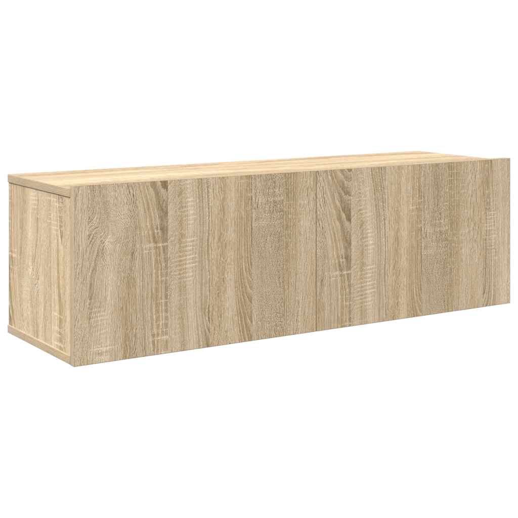 Set di Mobili Porta TV 4 pz Rovere Sonoma in Legno Multistrato