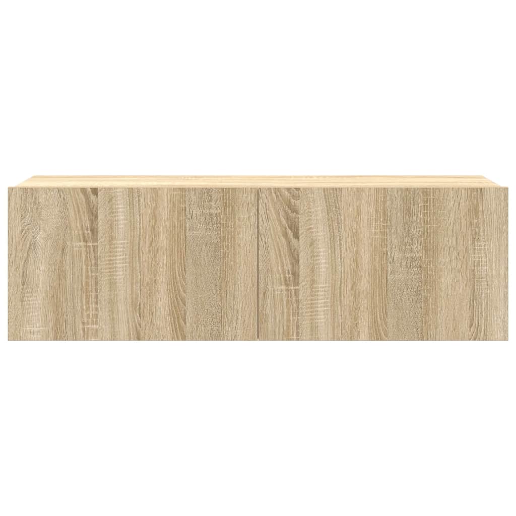 Set di Mobili Porta TV 4 pz Rovere Sonoma in Legno Multistrato