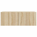 Set di Mobili Porta TV 4 pz Rovere Sonoma in Legno Multistrato