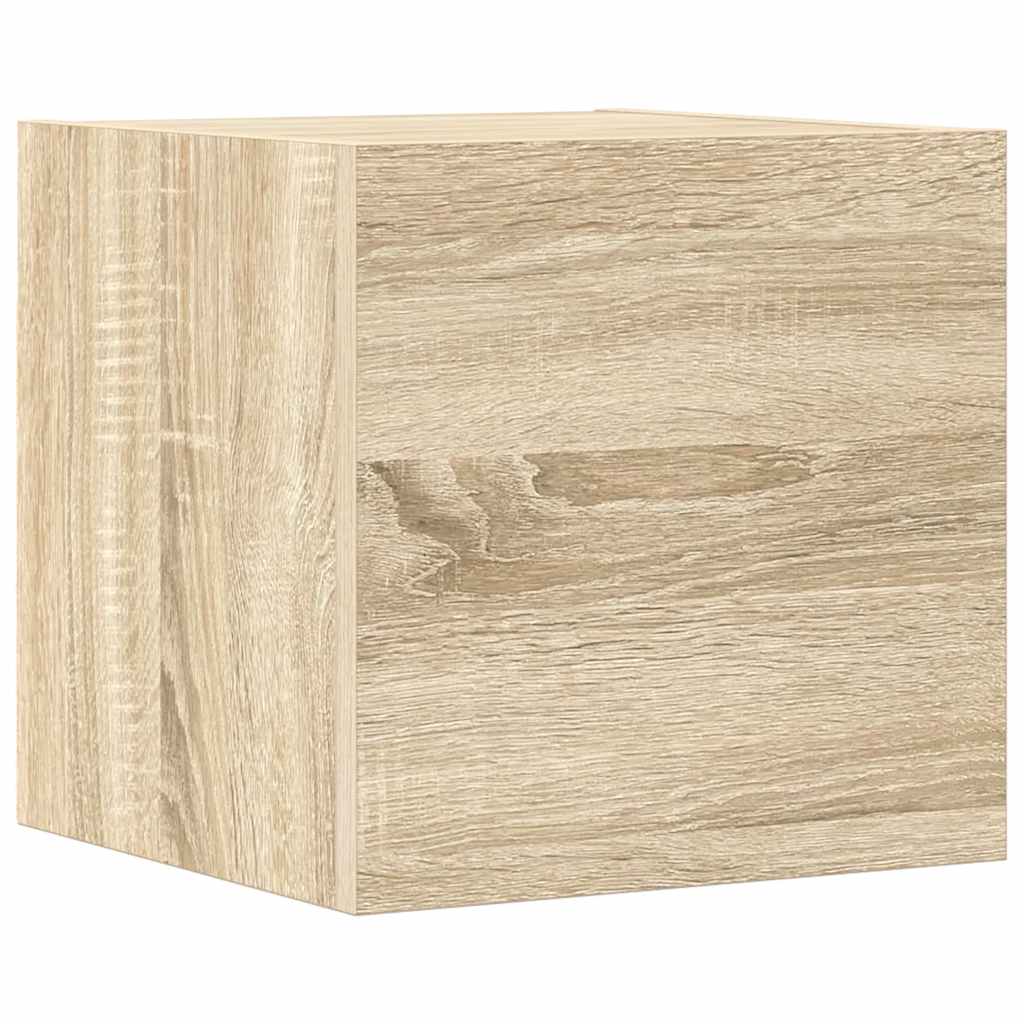 Set di Mobili Porta TV 4 pz Rovere Sonoma in Legno Multistrato