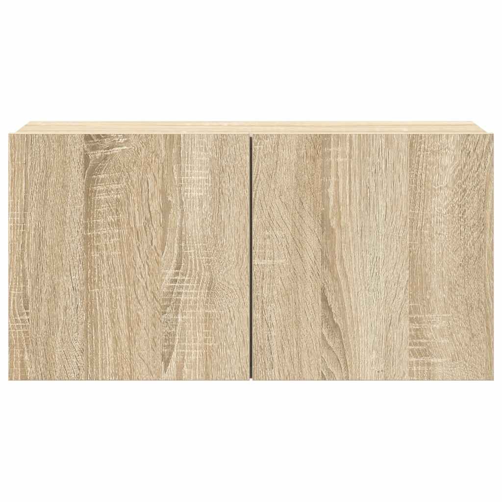 Set di Mobili Porta TV 4 pz Rovere Sonoma in Legno Multistrato