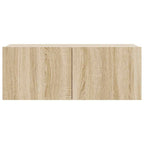 Set di Mobili Porta TV 4 pz Rovere Sonoma in Legno Multistrato