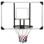 Tabellone Pallacanestro Trasparente 106x69x3 cm Policarbonato