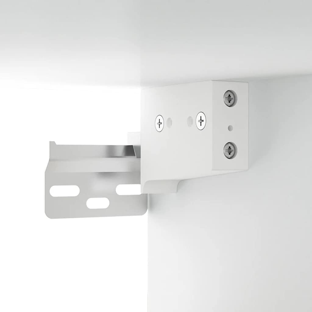 Mobili Parete 2 pz Bianco 80x35x36,5cm Legno Multistrato