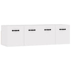 Mobili Parete 2 pz Bianco 80x35x36,5 cm in Legno Multistrato