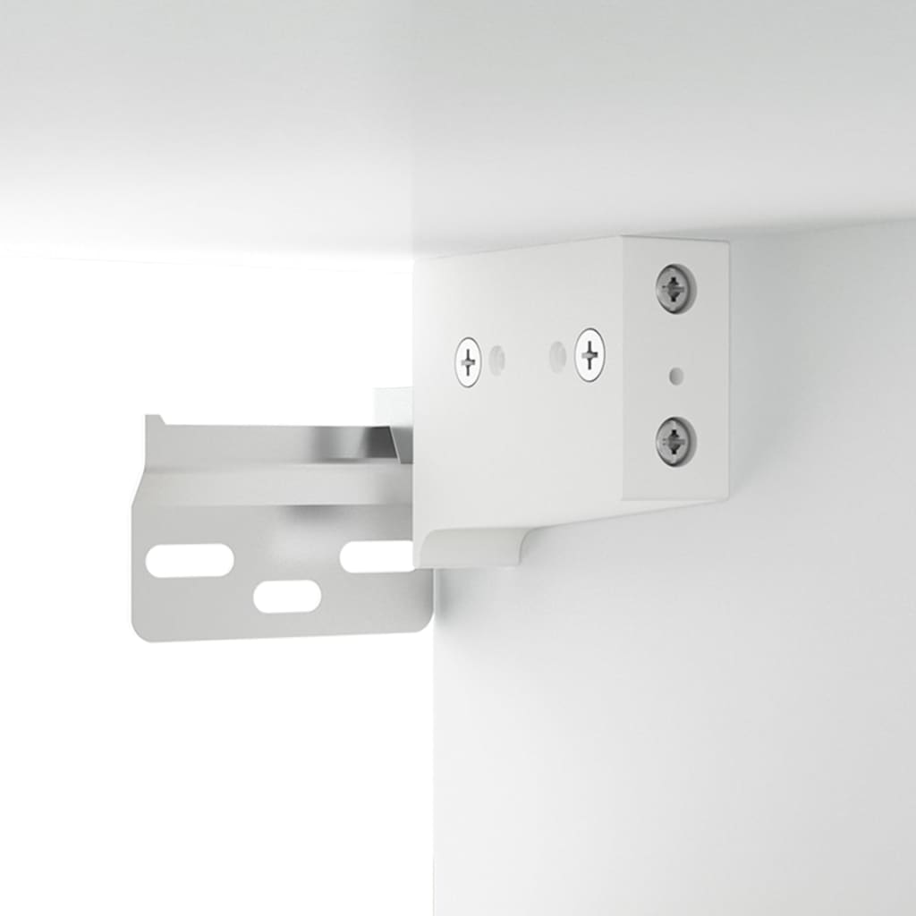 Mobili Parete 2 pz Bianco 80x35x36,5 cm in Legno Multistrato
