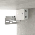 Mobili Parete 2 pz Grigio Cemento 100x36,5x35 cm in Multistrato