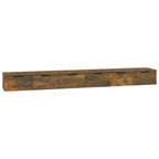 Mobili a Muro 2 pz Rovere Fumo 102x30x20cm in Legno Multistrato