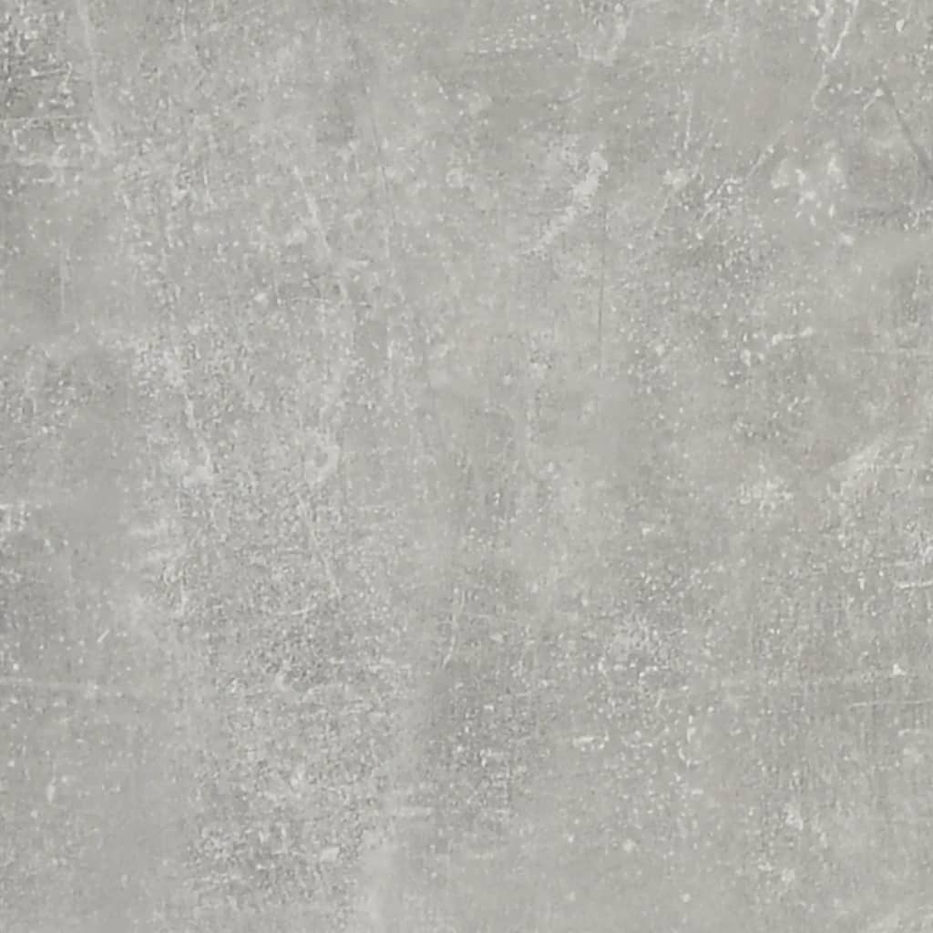 Scrivania con Mobile Laterale Grigio Cemento Legno Multistrato