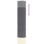 Albero per Gatti Pavimento Soffitto Grigio Scuro 277-303 cm