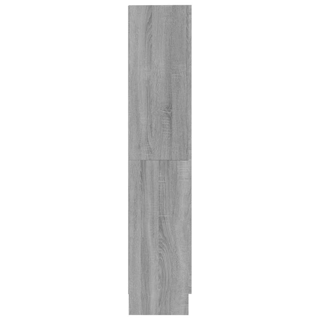 Libreria Grigio Sonoma 82,5x30,5x150 cm in Legno Multistrato