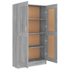 Libreria Grigio Sonoma 82,5x30,5x150 cm in Legno Multistrato