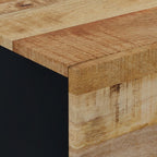 Comodini 2pz 40x33x46 cm in Legno Massello di Mango