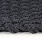 Tappeto Rettangolare Antracite 160x230 cm in Cotone