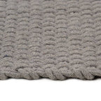 Tappeto Rettangolare Grigio 160x230 cm in Cotone