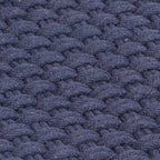 Tappeto Rettangolare Blu Marino 180x250 cm in Cotone