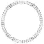 Compostiera da Giardino Ø100x50 cm in Acciaio Zincato