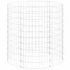 Compostiera da Giardino Ø100x100 cm in Acciaio Zincato