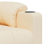 Poltrona Reclinabile in Tessuto Crema