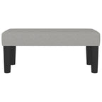 Panca Grigio Chiaro 70x30x30 cm in Tessuto