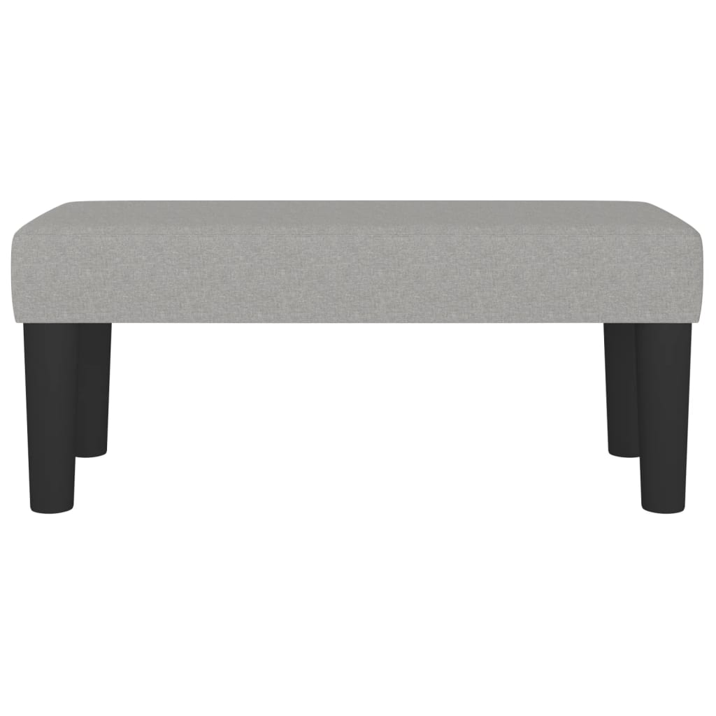 Panca Grigio Chiaro 70x30x30 cm in Tessuto