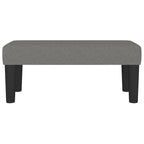 Panca Grigio Scuro 70x30x30 cm in Tessuto