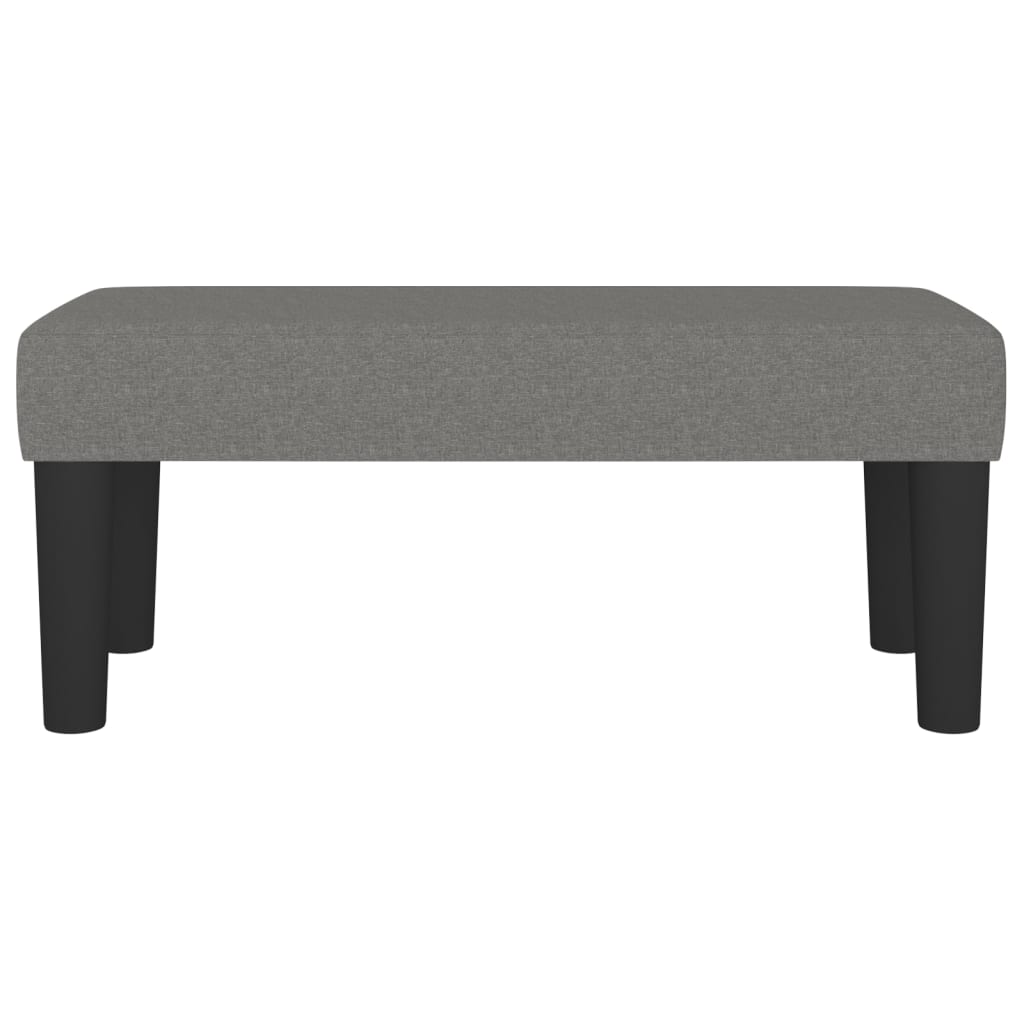 Panca Grigio Scuro 70x30x30 cm in Tessuto