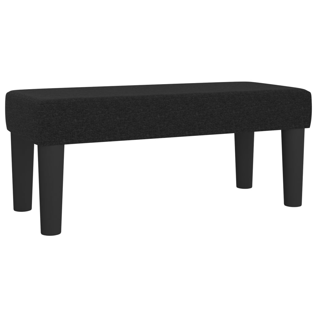 Panca Nera 70x30x30 cm in Tessuto