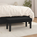 Panca Nera 70x30x30 cm in Tessuto