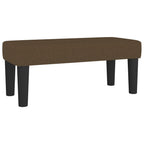 Panca Marrone Scuro 70x30x30 cm in Tessuto