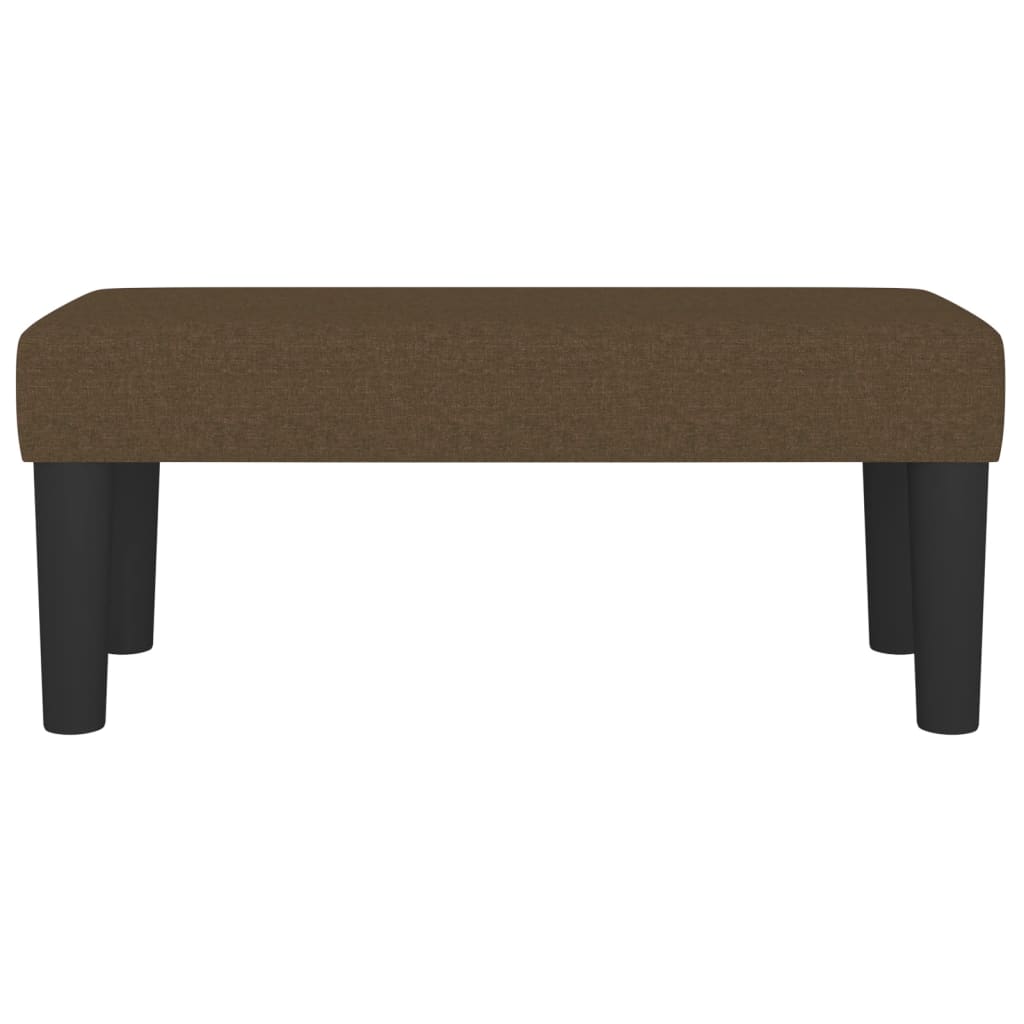 Panca Marrone Scuro 70x30x30 cm in Tessuto