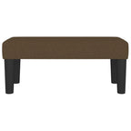 Panca Marrone Scuro 70x30x30 cm in Tessuto