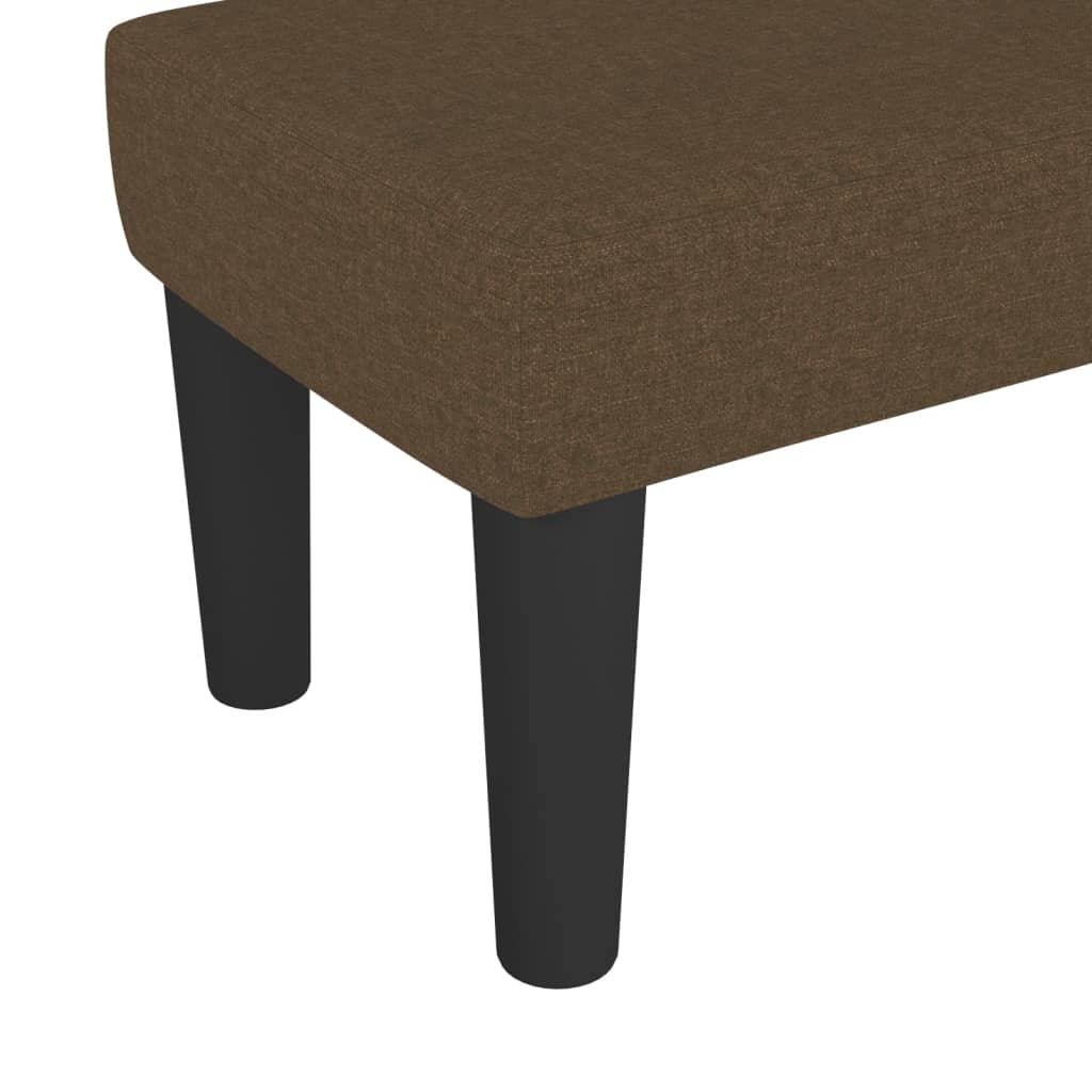 Panca Marrone Scuro 70x30x30 cm in Tessuto