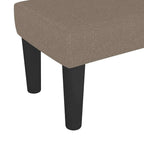 Panca Tortora 70x30x30 cm in Tessuto